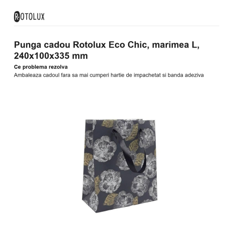 Punga cadou Rotolux Eco Chic, marimea L, 240x100x335 mm [1]