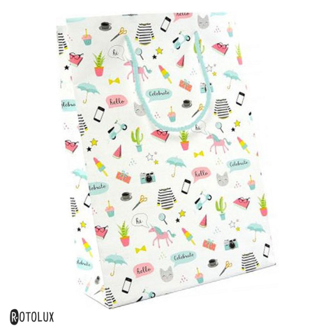 Birotica papetarie - Punga cadou Rotolux Uptown Funk, marimea L, 240x100x335 mm