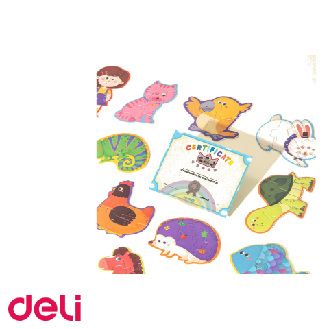 Puzzle Deli cu geanta cadou, 359 piese cu efect luminos, tematica univers, pentru copii 5+ [4]