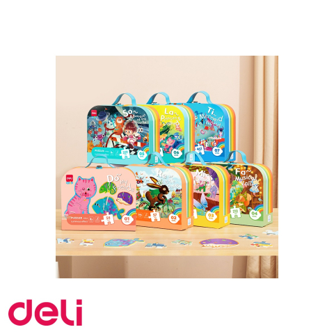 Puzzle Deli cu geanta cadou, 89 piese, efect luminos, tematica dinozauri, pentru copii 4+ [3]