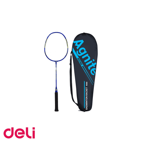 Badminton - Racheta de badminton Deli Agnite, fibra de sticla, cadru aluminiu, pentru joc intermediar si profesional
