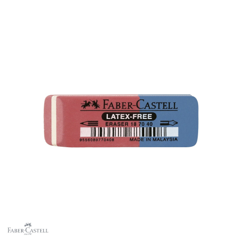 Corectoare si radiere - Radiera combinata Faber-Castell 7070-40, cauciuc natural, pentru grafit si cerneala