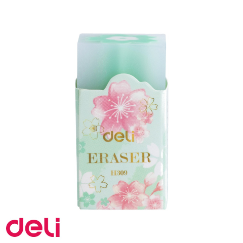 Accesorii birou - Radiera creion Deli, motive flori, stergere usoara, non-toxica, pentru copii