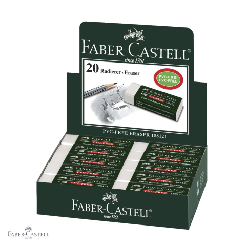 Radiera creion Faber-Castell 7081N, vinil fara PVC, pentru creioane grafit [3]