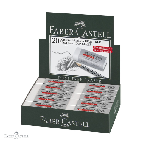 Radiera creion Faber-Castell Dust Free 20, stergere curata cu reziduuri minime, pentru grafit [3]
