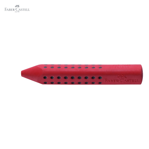 Radiera creion Faber-Castell Grip 2001, forma ergonomica triunghiulara, fara PVC, rosie/albastra [4]