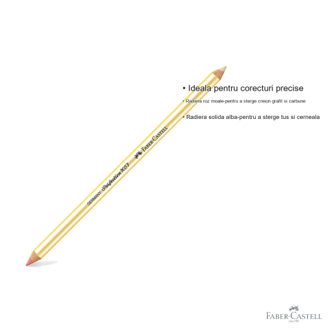 Radiera dubla Faber-Castell Perfection 7057, creion grafit si carbune / tus si cerneala, corecturi precise [2]