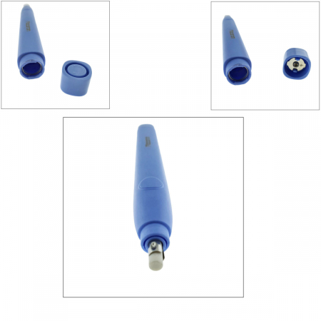 Radiera Electrica model Macaron H028, stergere precisa pin-point, design ergonomic, 20 rezerve incluse, albastra [1]