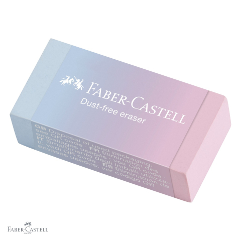 Radiera Faber-Castell Flow, dust free, fara PVC, pentru creioane grafit, culori gradient [3]