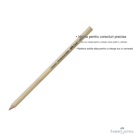 Radiera Faber-Castell Perfection 7056, dubla actiune, pentru creion grafit, carbune, tus si cerneala [2]
