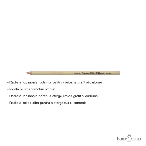 Radiera Faber-Castell Perfection 7056, dubla actiune, pentru creion grafit, carbune, tus si cerneala [1]