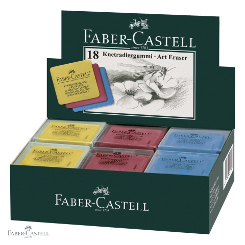 Radiera modelabila Faber-Castell, pentru desen in carbune si pastel, culori diverse [3]