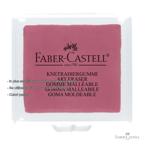 Radiera modelabila Faber-Castell, pentru desen in carbune si pastel, culori diverse [1]