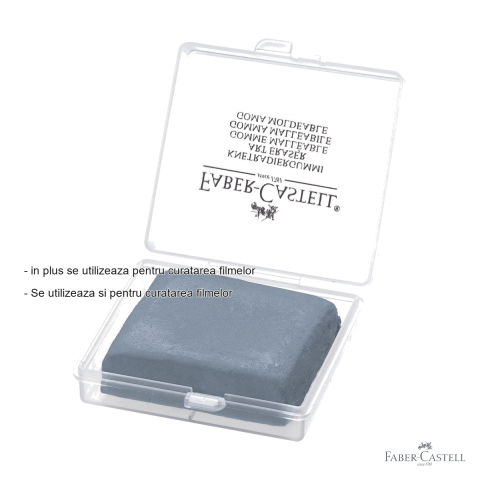 Radiera modelabila Faber-Castell, pentru desen in carbune si pastel, gri [1]