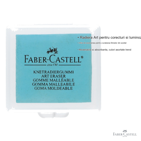 Radiera modelabila Faber-Castell Trend 2019, pentru carbune si pastel, culori asortate [2]