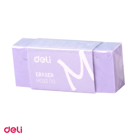 Birotica papetarie - Radiera pentru creion Deli Macarons, 50x20x11 mm, culori pastel asortate