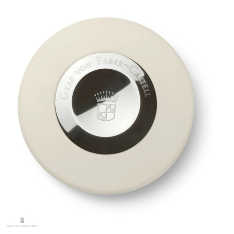 Radiera pentru creion Graf von Faber-Castell, rotunda, carcasa placata cu platina, diametru 49 mm [3]