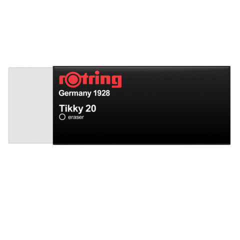 Birotica papetarie - Radiera ROTRING Tikky 20, dreptunghiulara, 65 x 23 x 13mm, alba