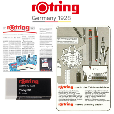 Radiera Tikky 30 Rotring pentru Stergere Curata si Precisa a Creionului Grafit, Dimensiuni 41x12x17 mm [4]