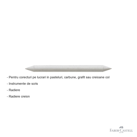 Radiera tip creion Faber-Castell, pentru carbune, pasteluri si grafit, corectii precise in desen artistic [1]