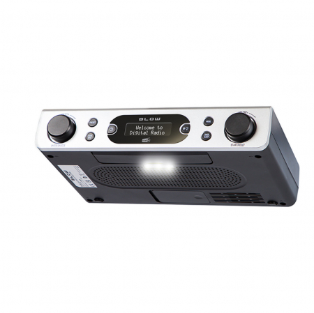 Radio portabil FM/DAB+, BLOW RK2 13417, ceas cu functie alarma, putere de iesire audio 2x 5W RMS, gri [1]