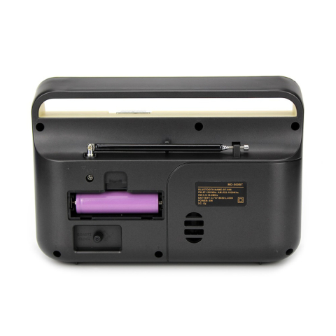 Radio Difuzor Bluetooth cu Ceas Analog Vintage Setty MD-500BT, 5W, FM/AM/SW, USB/SD/AUX, pentru Decor si Utilizare Portabila [1]