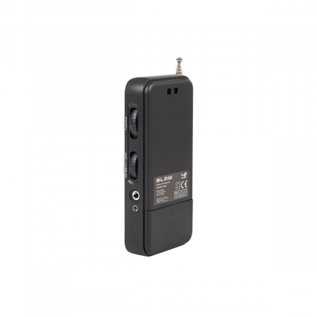 Radio portabil AM/FM, cu antena, BLOW RA8 13232, 116 x 56 x 22 mm, 2 x baterii R3, jack 3.5mm, negru [4]