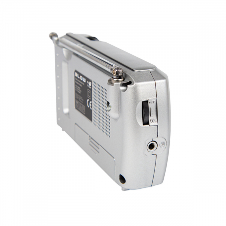 Radio portabil AM/FM/SW, cu antena, BLOW RA7 13231, 135 x 70 x 35 mm, 2 x baterii R6, jack 3.5mm, gri [2]
