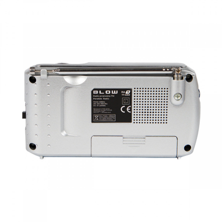 Radio portabil AM/FM/SW, cu antena, BLOW RA7 13231, 135 x 70 x 35 mm, 2 x baterii R6, jack 3.5mm, gri [3]
