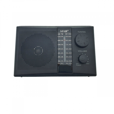 Radio Player - Radio portabil AM/FM/SW1-2, cu bluetooth si player MP3 USB/TF, TWS, VT-55518, panou solar 5V 0.8W, lanterna LED, antena telescopica, negru