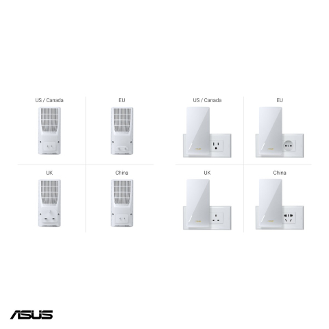 Range extender Wi-Fi 7 ASUS RP-BE58, BE3600, dual-band 2.4 GHz si 5 GHz, MLO, nod AiMesh, port Gigabit LAN, RP-BE58 [4]