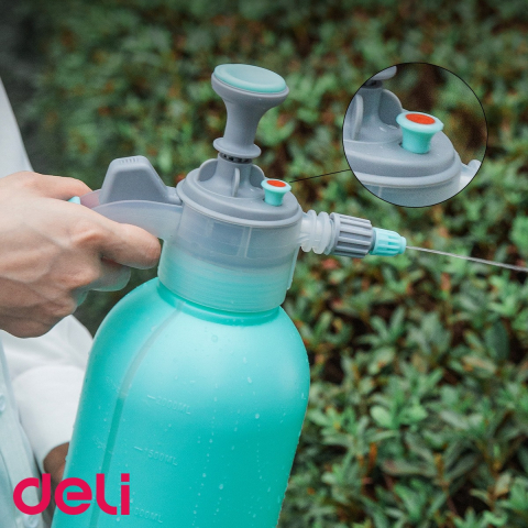Recipient plastic cu pulverizator pentru plante Deli, capacitate 2 litri, pentru gradina si ingrijire plante [3]