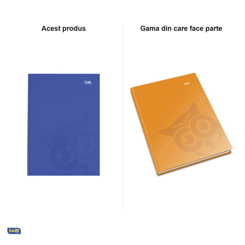 Registru Educa A5, 96 file, dictando, 60 g/mp, coperta monocrom, 148x210 mm [6]