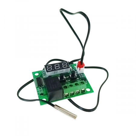 Masurare temperatura - Regulator de temperatura W1209, cu senzor, 7 parametri, interval de la -30°C pana la 110°C, afisaj LED, pentru aplicatii de incalzire si racire