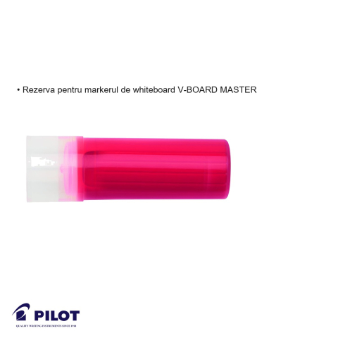 Rezerva marker whiteboard Pilot V-Board Master, cerneala rosie, pentru scriere pe table albe [2]