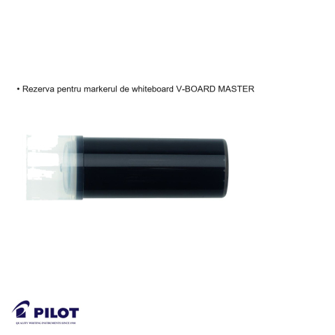 Rezerva marker whiteboard Pilot V-Board Master, refill negru, pentru scriere pe tabla alba [2]