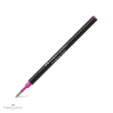 Mine pentru roller - Rezerva roller Faber-Castell Grip FineWriter, cerneala roz, compatibila Grip 2011 si Grip 2010