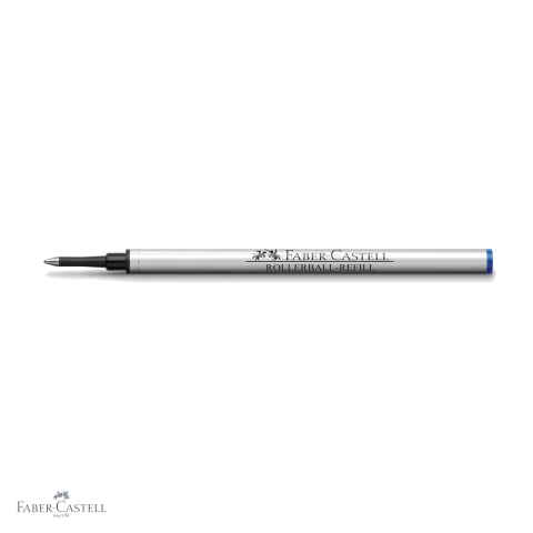 Rezerva roller metalica Faber-Castell, cerneala albastra pe baza de apa, mare capacitate, pentru rollere [3]