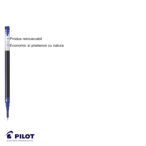 Rezerva roller Pilot Hi-Tecpoint retractabil V5/V7, cerneala lichida albastra, reincarcare economica [2]