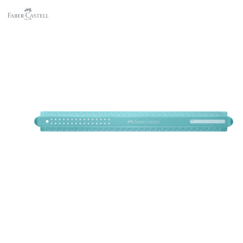 Rigla Faber-Castell Sparkle 30 cm, plastic reciclat, design metalic stralucitor, pentru scoala [4]