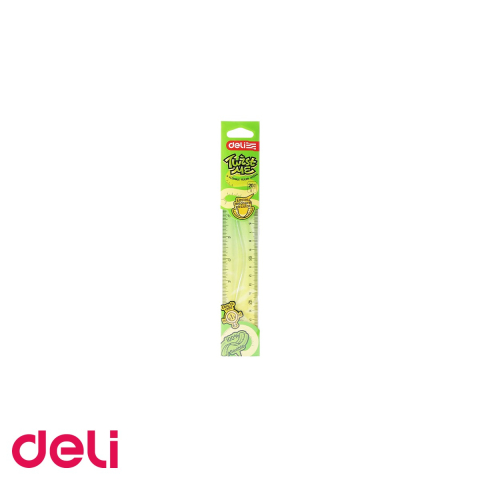 Rigla flexibila 20 cm Deli Twist Me Color, plastic transparent, pentru masurarea obiectelor curbate [3]