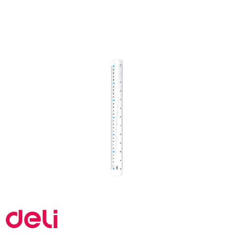 Desen tehnic si proiectare - Rigla transparenta Deli, 30 cm, plastic, sistem metric, pentru scoala si birou