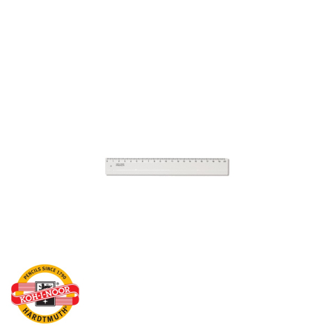 Instrumente de geometrie - Rigla transparenta Koh-I-Noor, 20 cm, plastic rezistent, pentru scoala si birou