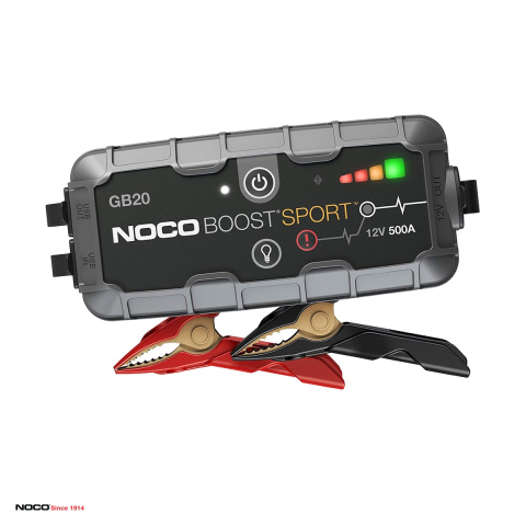 Robot de pornire auto NOCO Boost GB20, 12 V, 500 A curent de pornire, litiu-ion, motoare pe benzina pana la 4,0 L, lanterna LED 100 lm, port USB, IP65 [0]