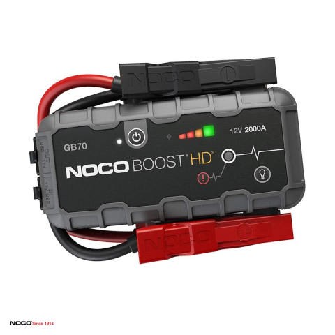 Robot de pornire auto NOCO Boost GB70, 12 V, 2000 A curent de pornire, litiu-ion, motoare pe benzina pana la 8,0 L si diesel pana la 6,0 L, lanterna LED 400 lm, port USB, IP65 [0]