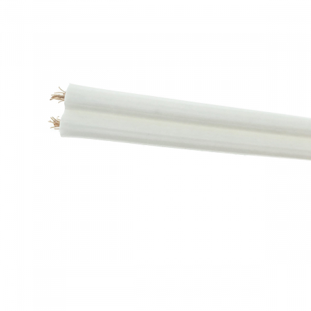 Rola 100 m cablu pentru difuzor, bifilar, 2 x 0.75mmp, alb [2]