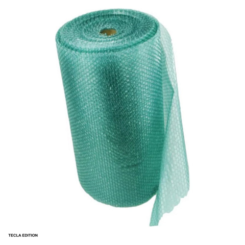 Bricolaj - Rola 100 m folie cu bule din polietilena de joasa densitate, latime 1 m, gramaj 50 g/mp, pentru protectie la transport, verde
