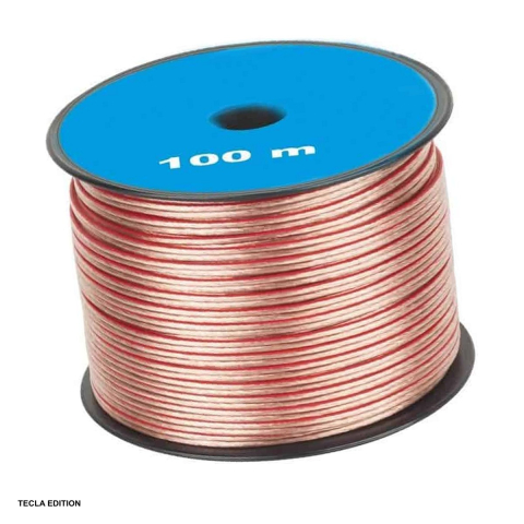 Conectica IT - Rola 100m cablu boxe bifilar panglica transparent KAB0353, 2 x 0.35 mm