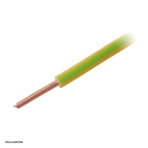 Rola 100m cablu conductor FY 1,5 mm2 monofilar din cupru masiv, galben-verde, izolatie PVC [0]