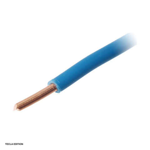 Rola 100m cablu conductor FY 2,5 mm2 monofilar din cupru masiv, albastru, izolatie PVC [0]